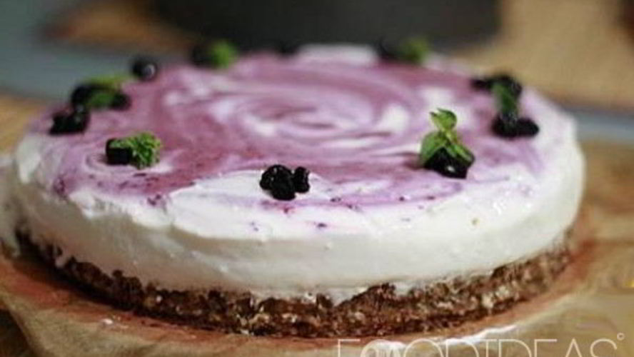 Рецепт творожный пирог с черникой