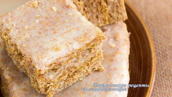 Рецепт Творожный пирог с отрубями и клетчаткой