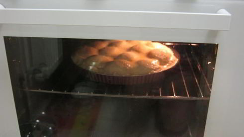 творожный пирог с яблоками