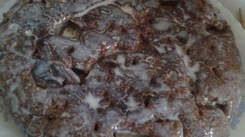 яблочный пирог с заливкой