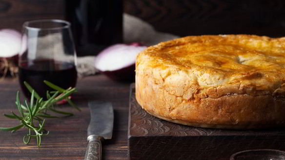 Рецепт Заливной пирог с мясом и овощами