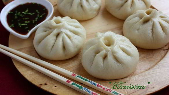 Рецепт Китайские пирожки с лососем