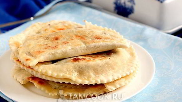 Рецепт Кутабы с творогом и зеленью