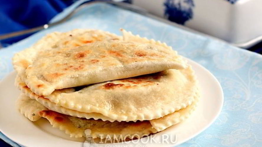 Рецепт кутабы с творогом и зеленью