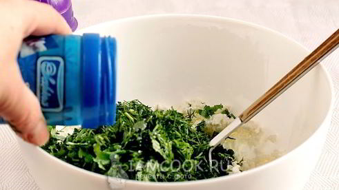 кутабы с творогом и зеленью