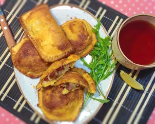 Ленивые пирожки из хлеба