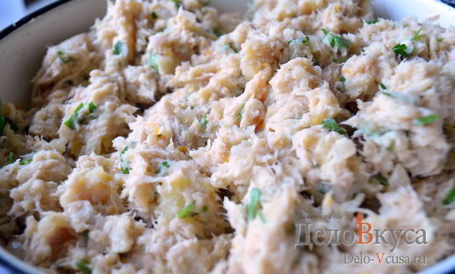 Начинка для пирожков из вареного мяса и картошки