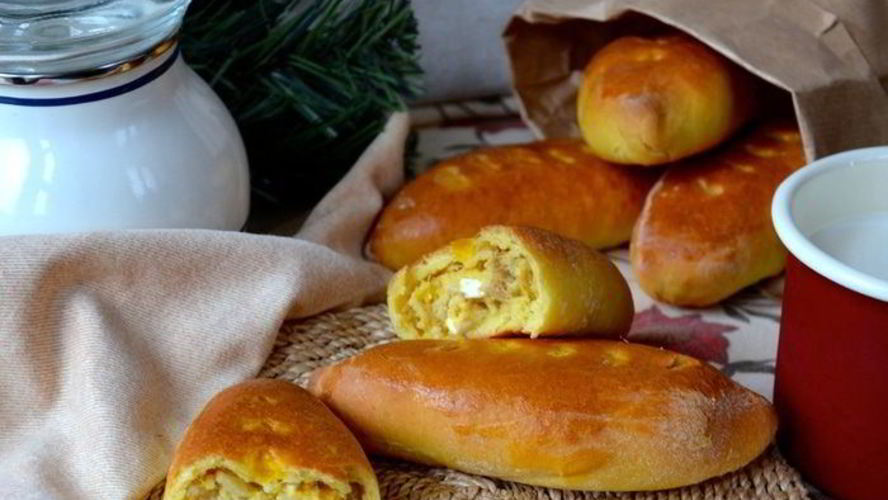 Рецепт пирожки духовые с тунцом