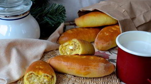 пирожки духовые с тунцом