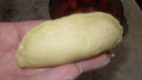 пирожки из творожного теста с двумя видами начинок