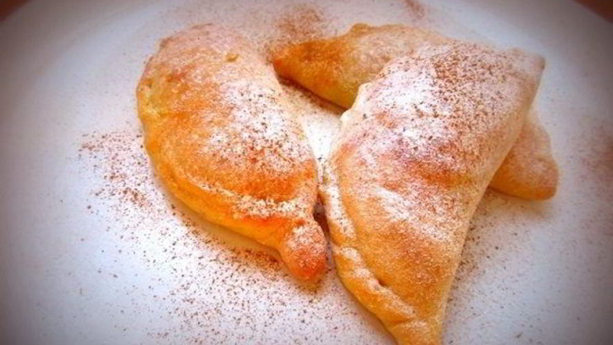 Рецепт пирожки из творожного теста с яблоками