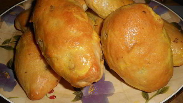 Рецепт Пирожки печеные с ливером и с грибами