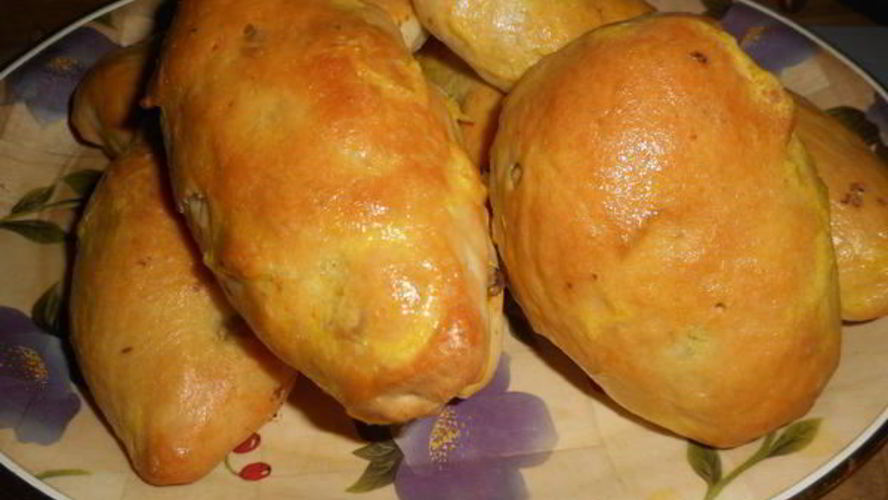 Рецепт пирожки печеные с ливером и с грибами