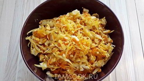 пирожки с капустой и яйцом