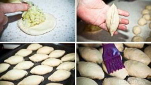 пирожки с капустой печеные