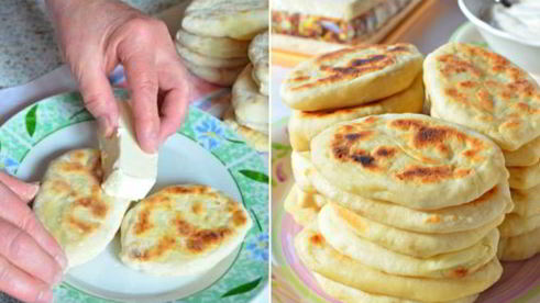 пирожки с картофелем на сковороде