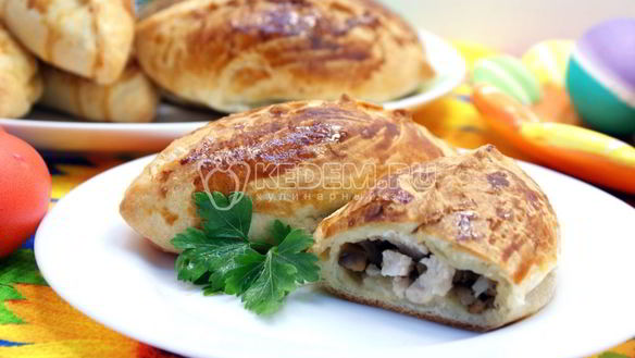 Рецепт Пирожки с курицей и грибами