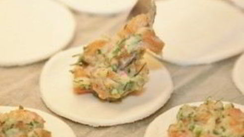 пирожки с лососем