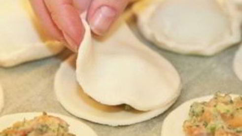 пирожки с лососем