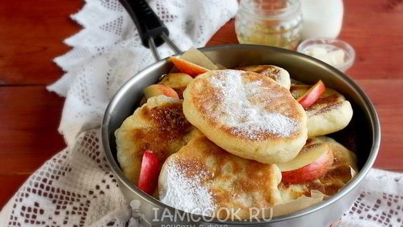 Рецепт Пирожки с яблоками на кефире