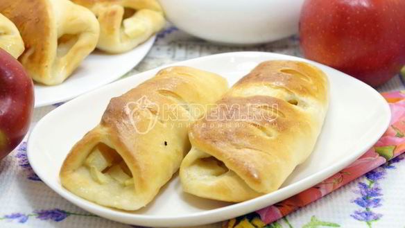 Рецепт Пирожки с яблоками в духовке