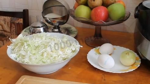 пирожки в мультиварке с капустой