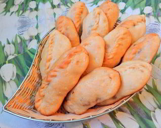 Постные пирожки с повидлом