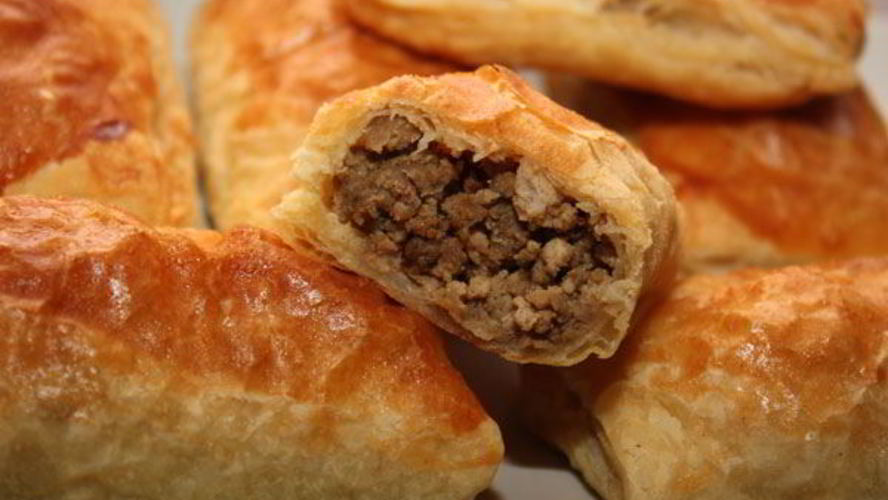 Рецепт слоеные пирожки с мясом