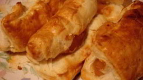 слоеные пирожки с повидлом
