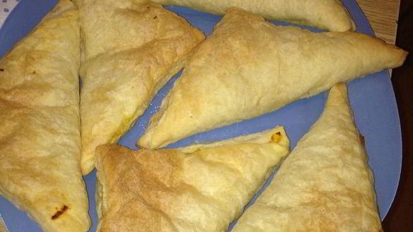 Рецепт Слоеные пирожки с тыквой и репчатым луком