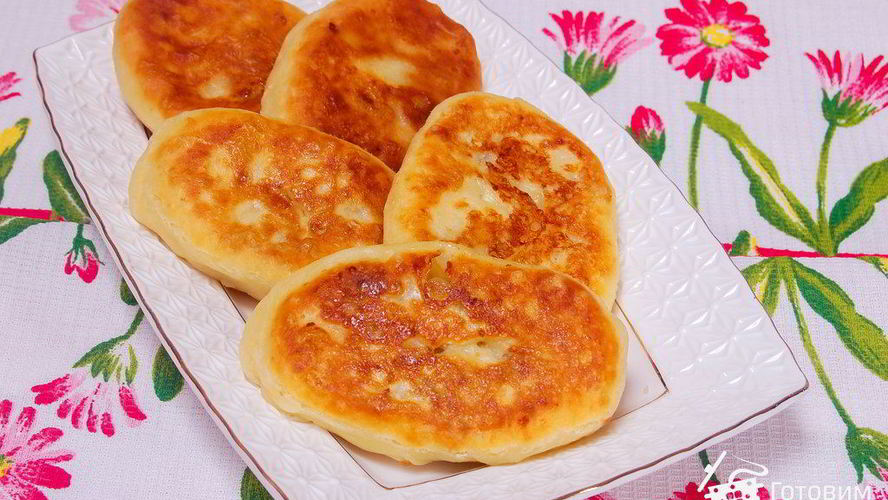 Рецепт яблочные пирожки на творожном тесте