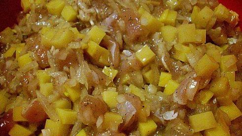 эчпочмак с мясом и картошкой