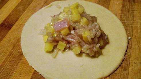 эчпочмак с мясом и картошкой