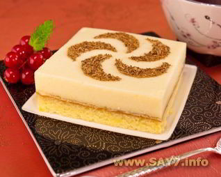 Бисквитное пирожное с апельсиновым суфле