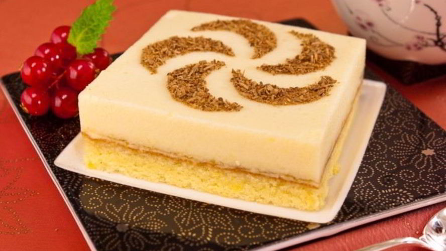 Рецепт бисквитное пирожное с апельсиновым суфле