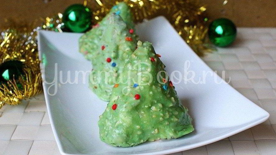 Рецепт бисквитные пирожные елочки