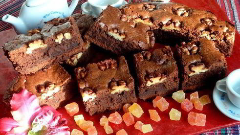 брауни с грецкими орехами