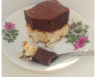 Брауни с кокосовой основой