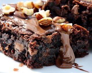 Домашний Брауни с грецким орехом