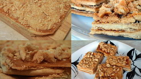 пирожное с вареной сгущенкой