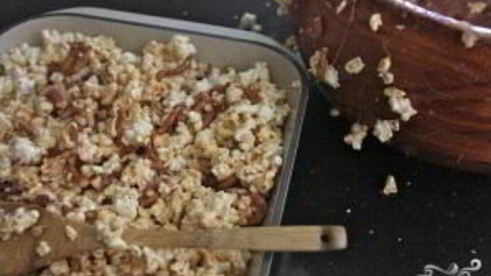 пирожные из попкорна с миндалем