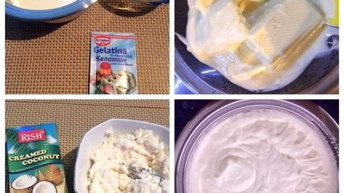 пирожные павлова с кокосовым кремом