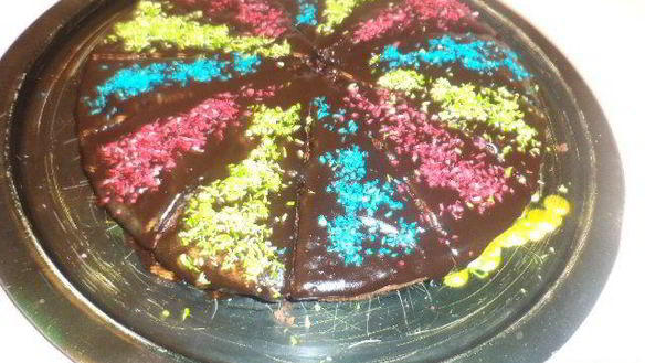 Рецепт Разноцветное пирожное