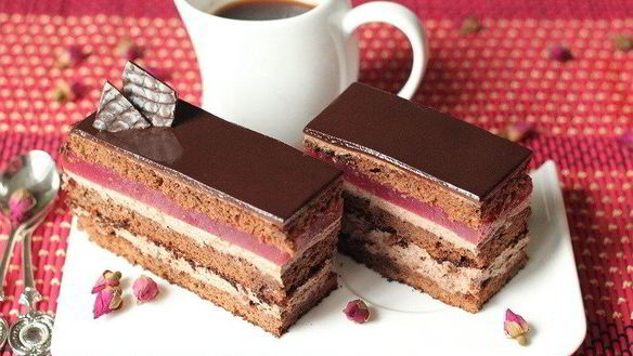 Рецепт Шоколадно-малиновые пирожные