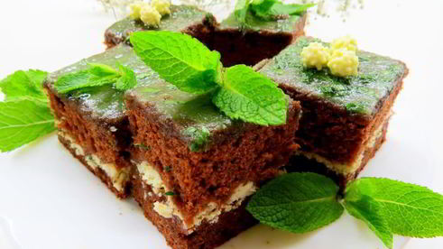 шоколадно-мятные брауни