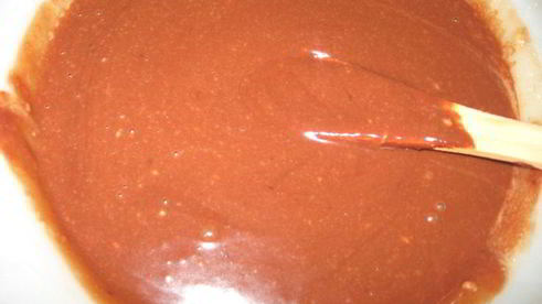 шоколадно-сырное пирожное с брусникой