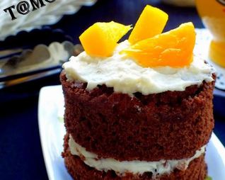 Шоколадные пирожные со сливочно-ванильным кремом