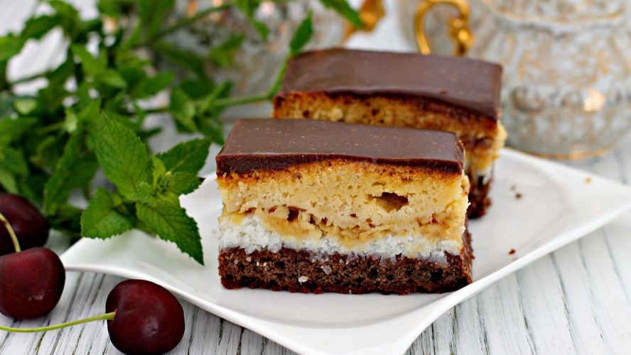 Рецепт яблочно кокосовoе пирожное