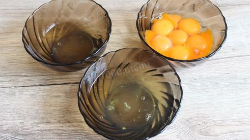 яблочно кокосовoе пирожное