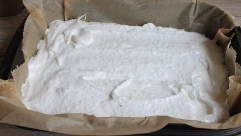 яблочно кокосовoе пирожное